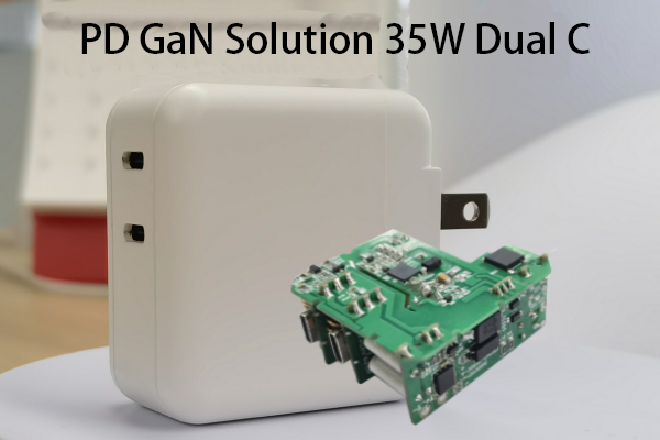 35W dual C-port gallium nitride solution, main control chip CX1342